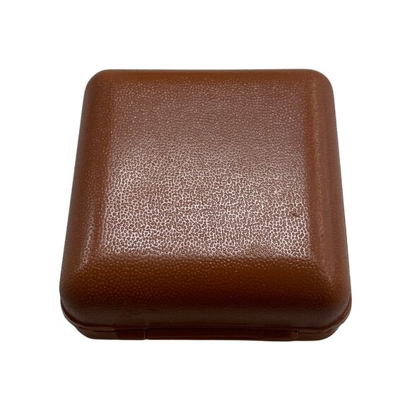 Vintage Westclox Travel Alarm Clock In Compact Brown Case - Picture 4 of 13